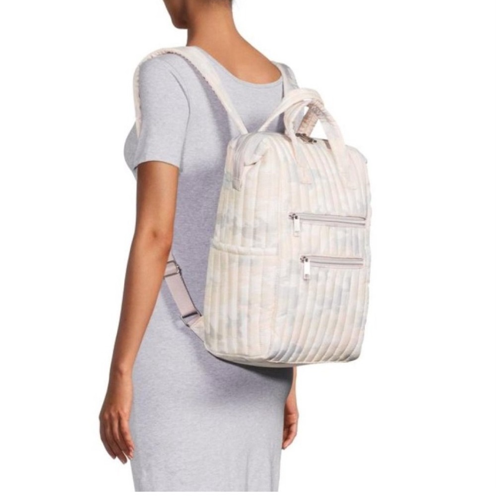 Time and Tru Quilted Pastel Backpack